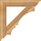 Ekena Millwork Balboa Traditional Rough Sawn Bracket w/ Offset Brace, Western Red Cedar, 8"W x 40"D x 40"H BKT0806X40X40BOA01RWR - alternate 4